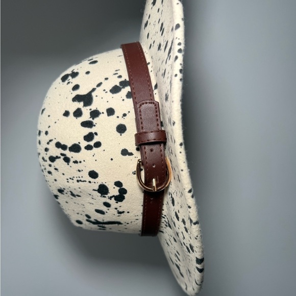 Altar'd State Ivory Hat with Black Accents - Picture 7 of 8